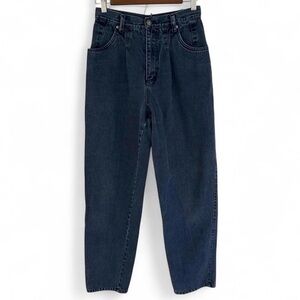 Carole Little Vintage 90s Blue High Waisted Mom Denim Jeans 100% Cotton Size 10